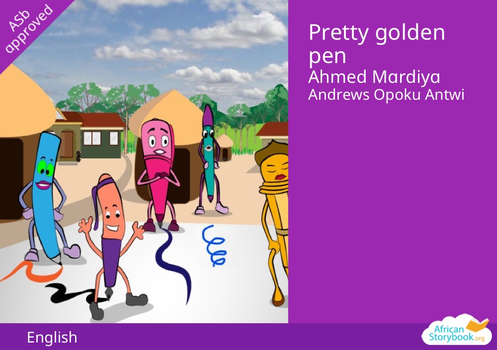 Pretty golden pen