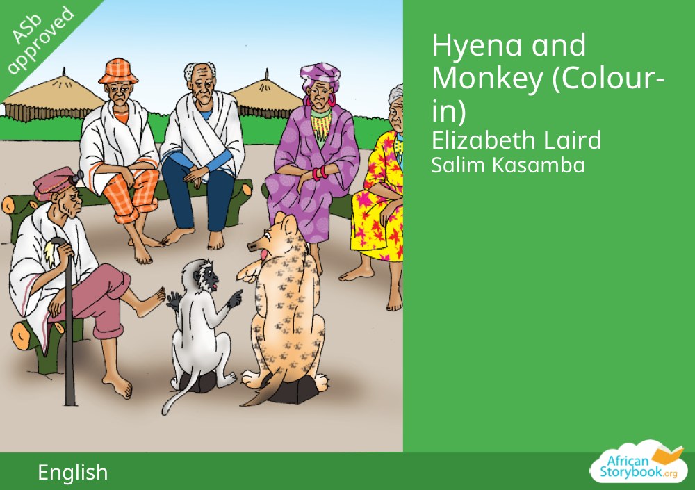Hyena and Monkey (Colour-in)