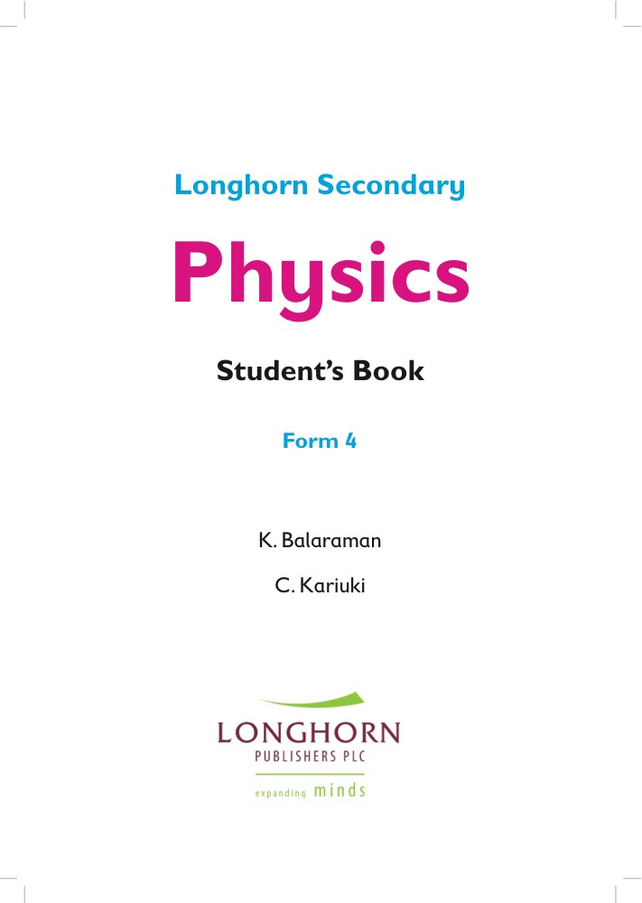Physics – Form 4