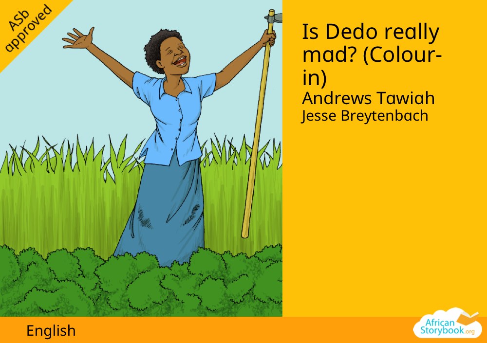 Is Dedo really mad? (Colour-in)