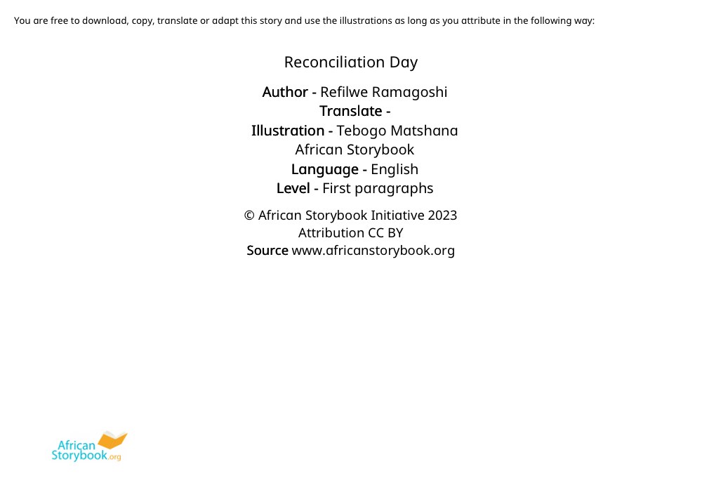Reconciliation Day
