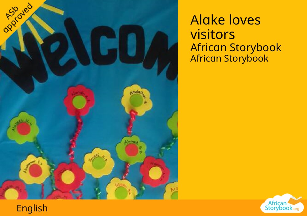 Alake loves visitors
