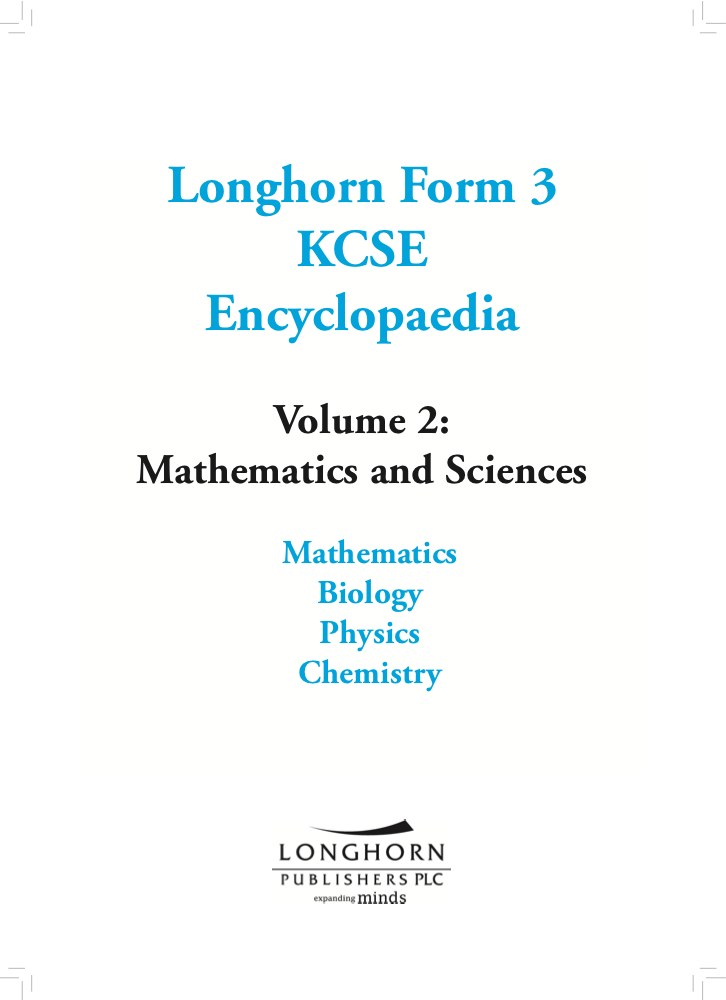Encyclopaedia Form 3 – Maths & Science