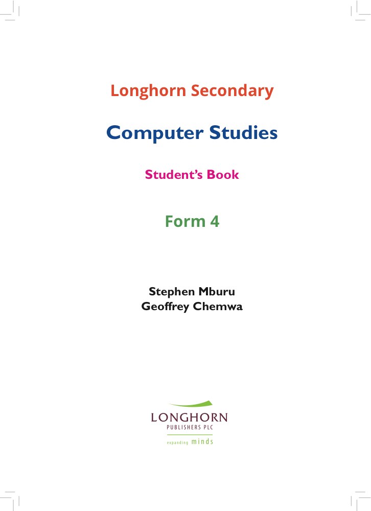 Computer Studies – Form 4