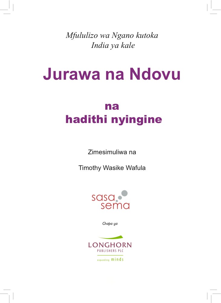 Jurawa na Ndovu na Hadithi Nyingine