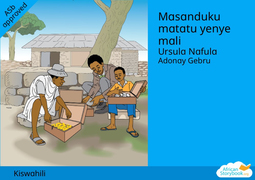 Masanduku matatu yenye mali