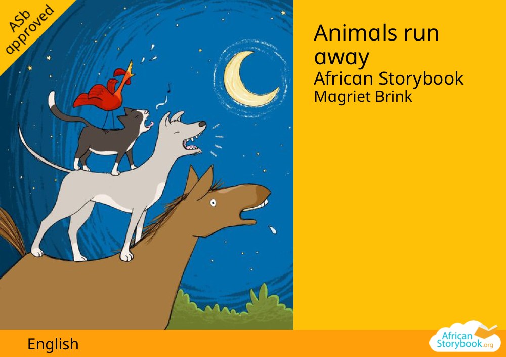 Animals run away