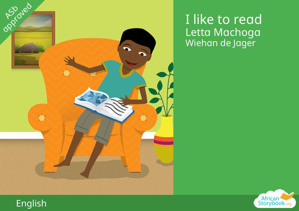 I like to read