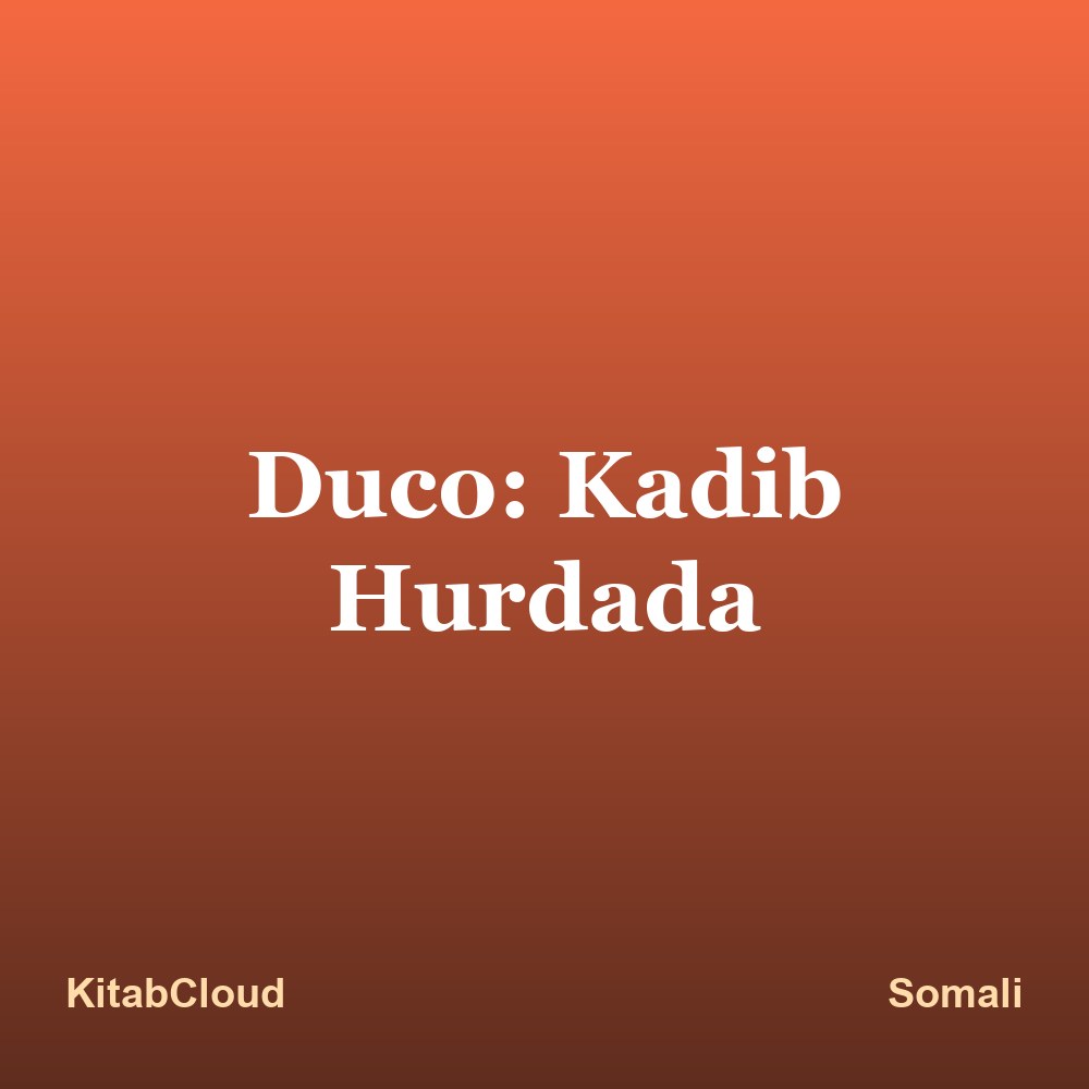 Duco: Kadib Hurdada