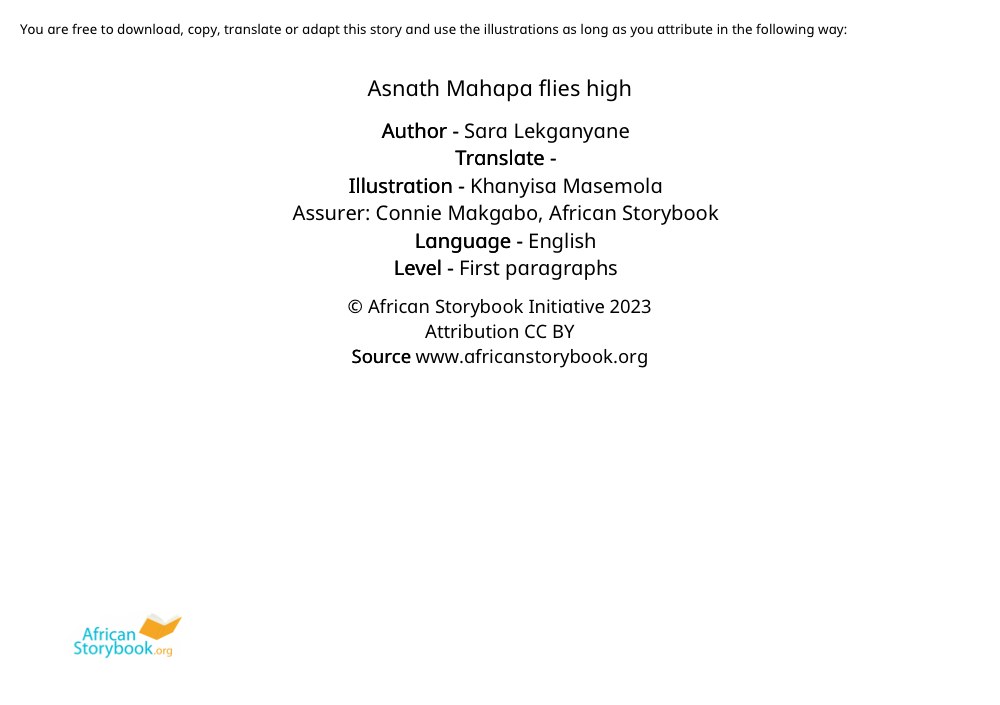 Asnath Mahapa flies high