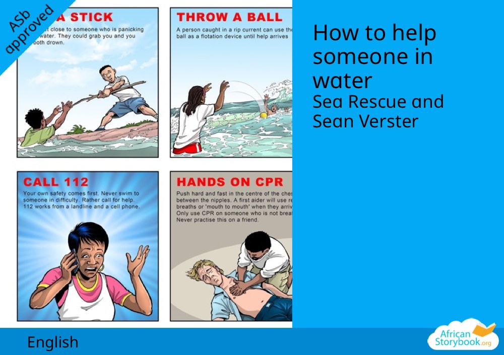 How to help someone in water