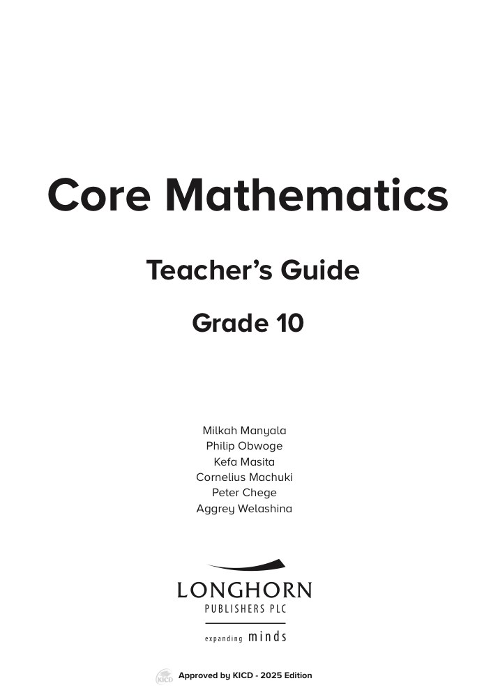 Mathematics Grade 10 Teacher's Guide