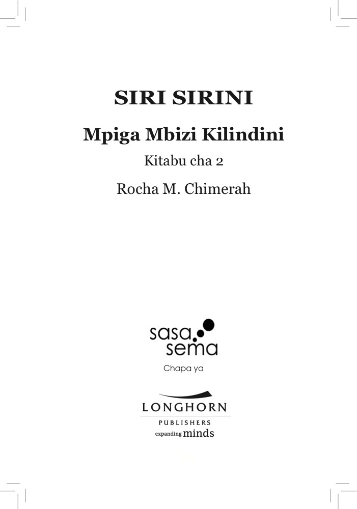 Siri Sirini 2: Mpiga Mbizi Kilindini