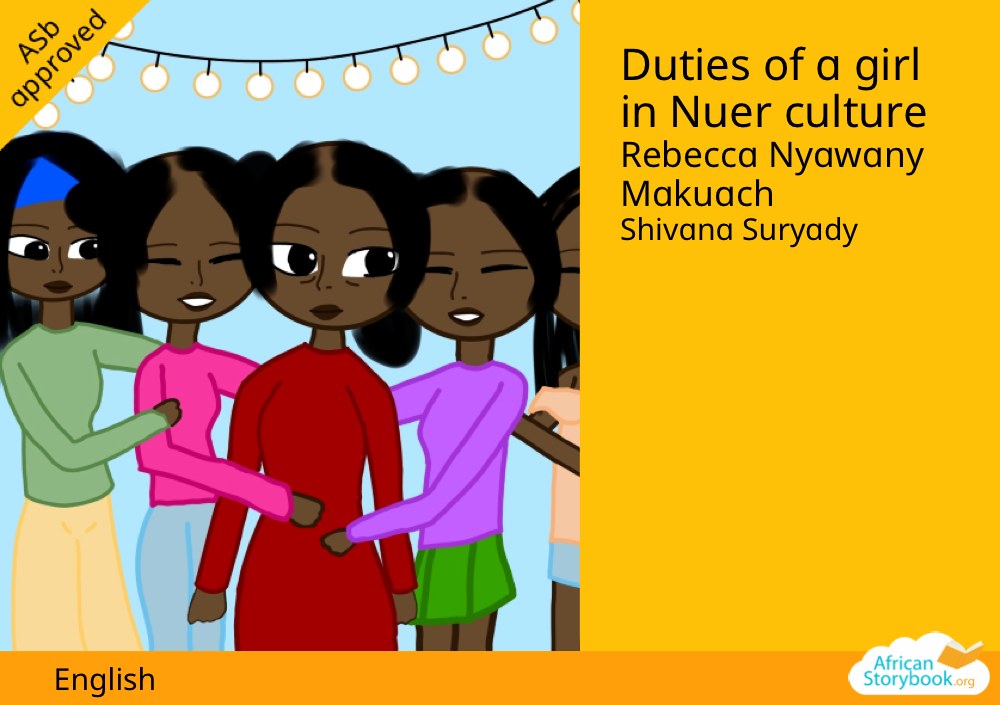 Duties of a girl in Nuer culture
