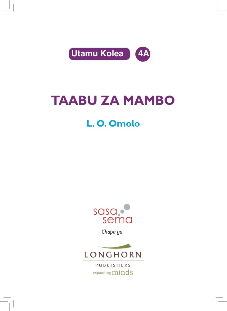 Taabu za Mambo