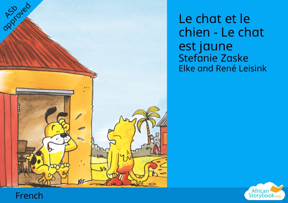 Le chat et le chien - Le chat est jaune