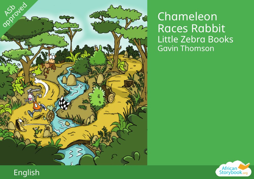 Chameleon Races Rabbit