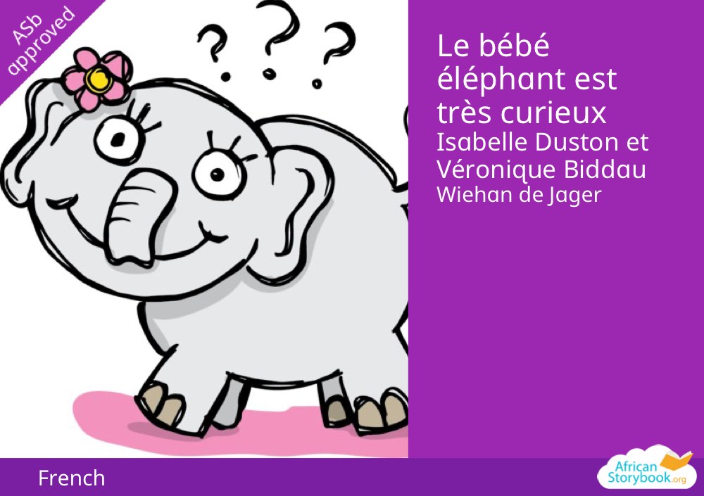 Le bébé éléphant est très curieux