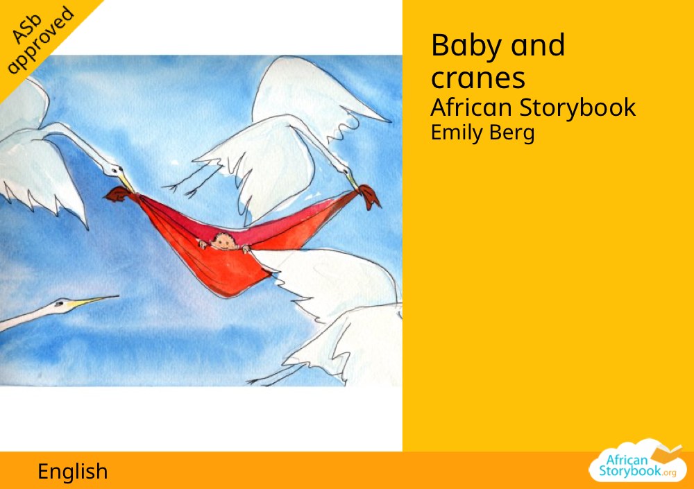 Baby and cranes