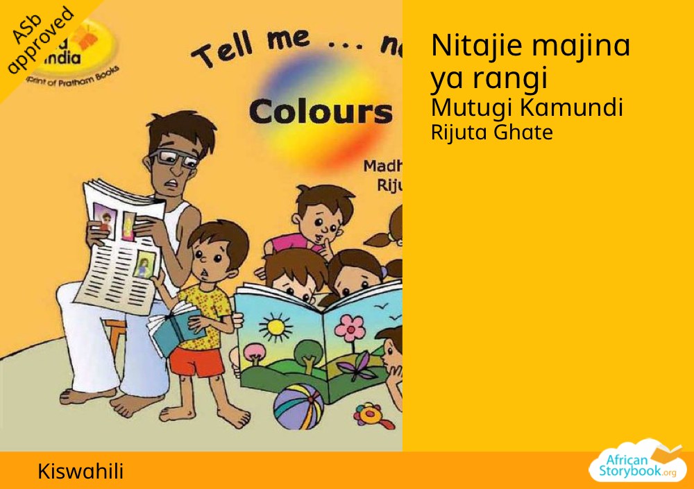 Nitajie majina ya rangi