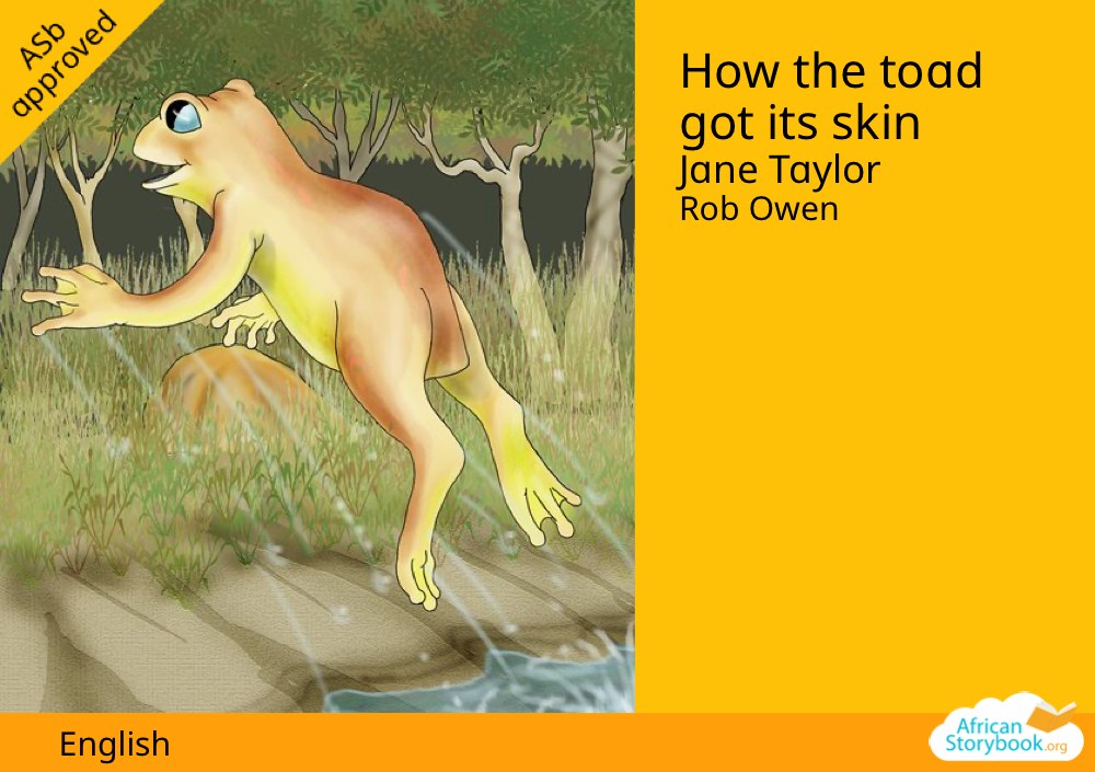 How the toad got its skin
