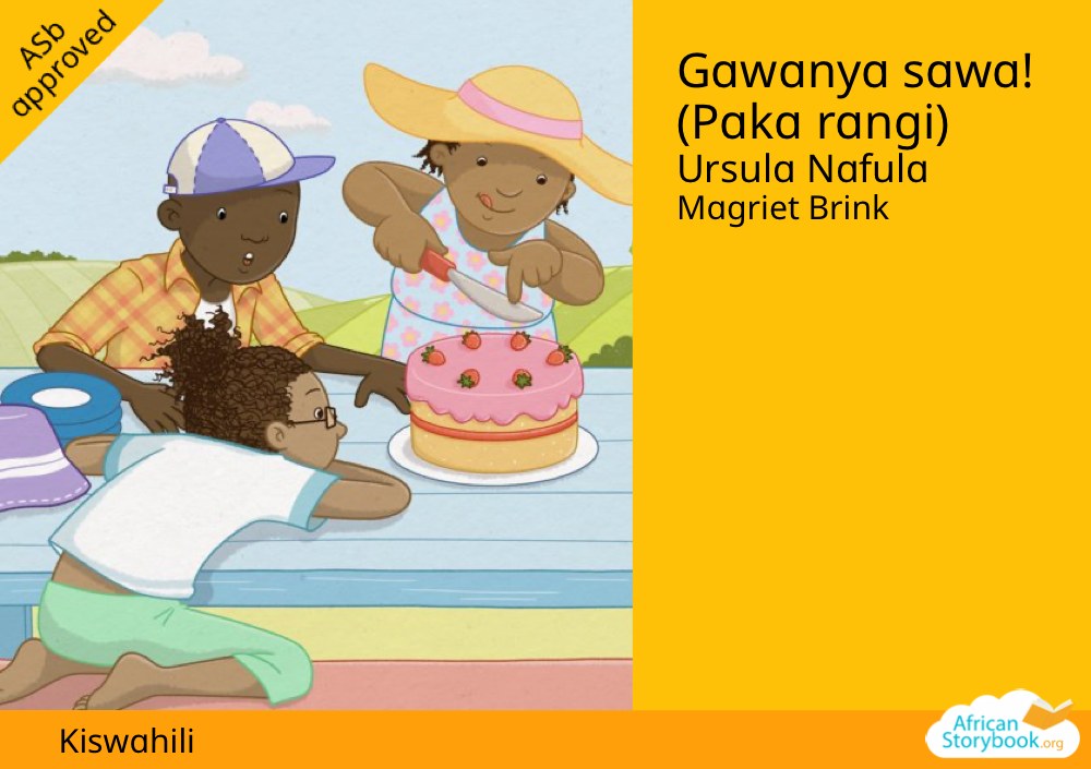 Gawanya sawa! (Paka rangi)