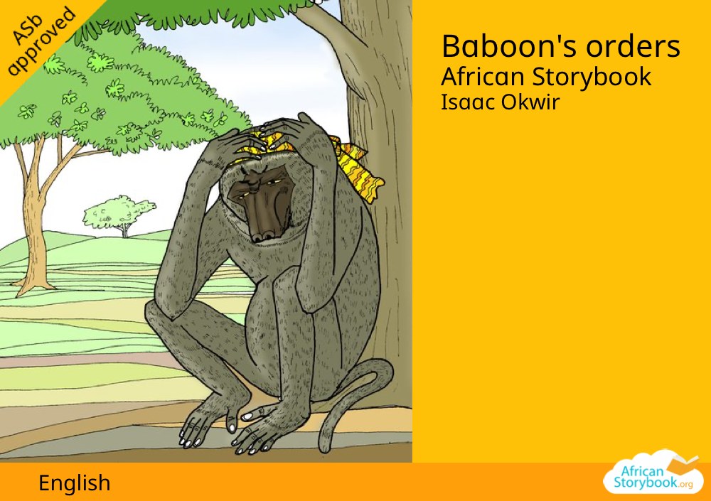 Baboon's orders
